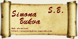 Simona Bukva vizit kartica